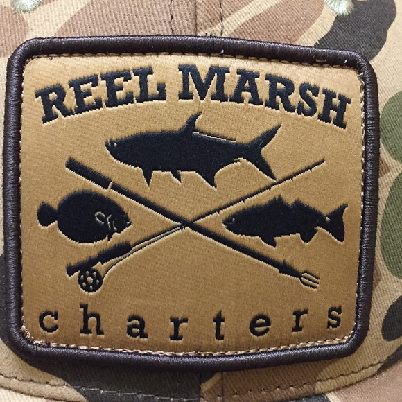Reel Marsh Charters "Old School" truckers cap - Picture 2 of 5